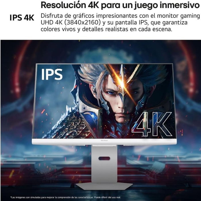 LG UltraGear 32G810SA-W Smart Monitor Gaming 4K UHD 32 pulg. Blanco